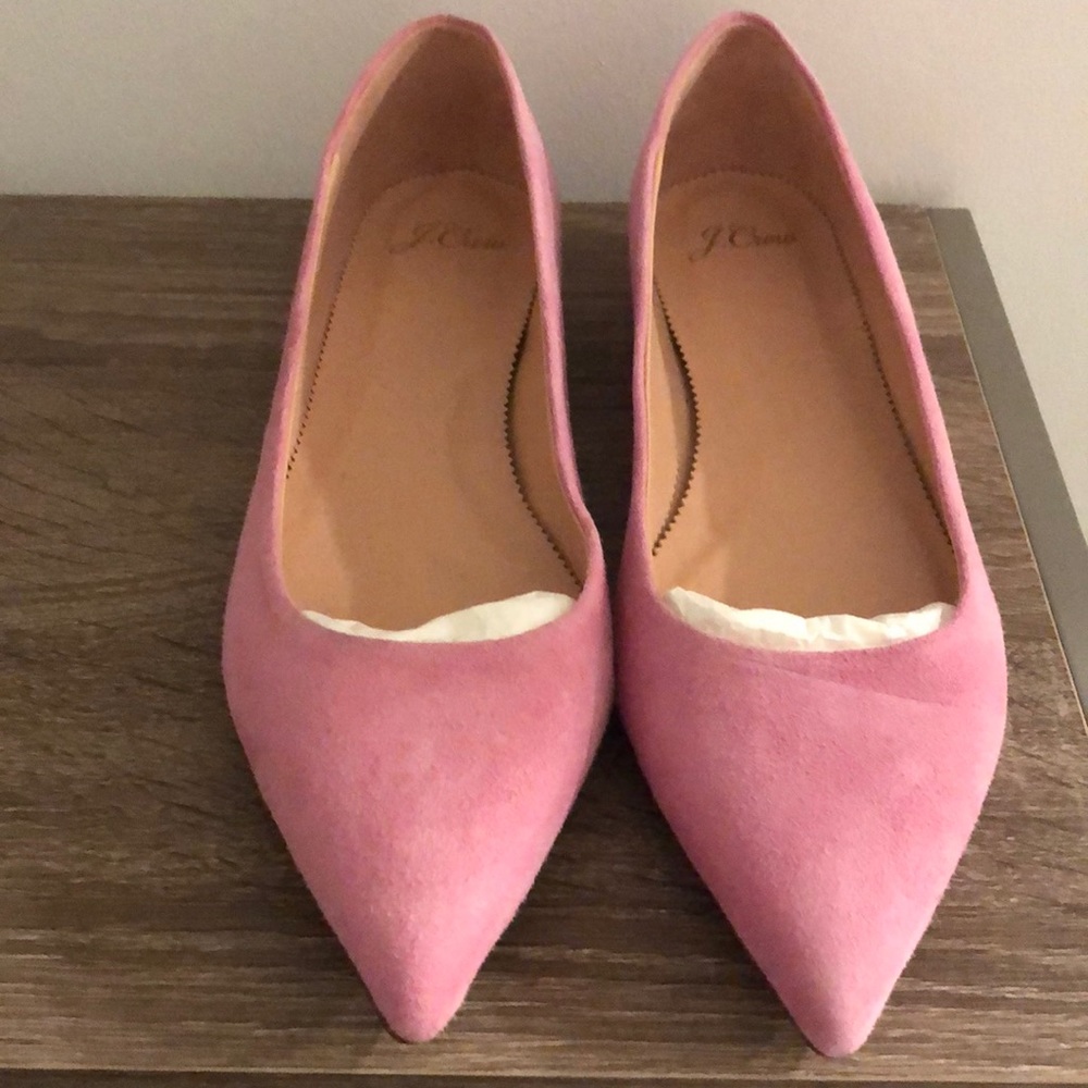 Pink Pointy-Toe Flats ( J. Crew!!!!)